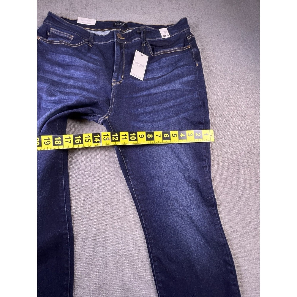 Judy Blue Jeans Women's 22W Blue Skinny‎ Fit Boho City Preppy Dark Wash NWT - Picture 13 of 16